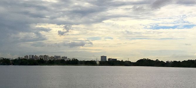 Trübe Stimmung: Skyline von San Juan