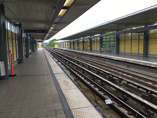 Train station Tren urbano Piñero, San Juan, Puerto Rico