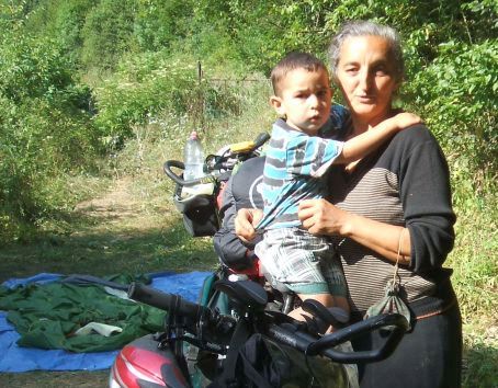 Enkel will nicht auf dem Fahrrad sitzen: Morgen bei Goschawank/Gosch