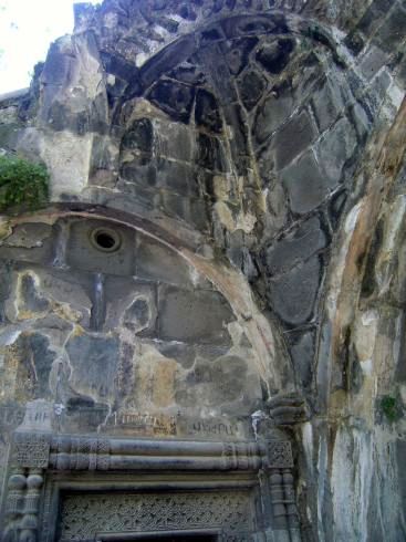 Vorhalle der Hauptkirche, Kloster Kobair (Kobayr; 10.-13. Jh.) beim Dorf Kober (Khober), Armenien
