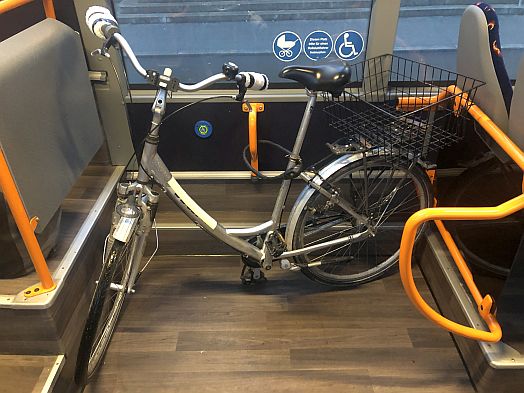 Fahrrad im Bus nach Ebrach