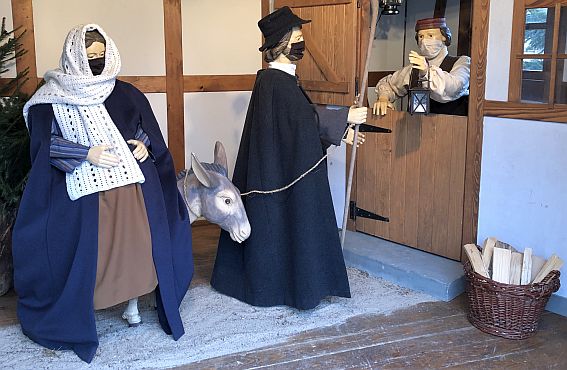 Herbergssuche als Krippendarstellung in Rattelsdorf
