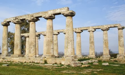 Hera-Tempel in Metaponto, Basilikata, Italien