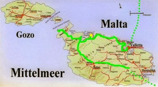 Chris on the Bike: Radl-Route auf Malta