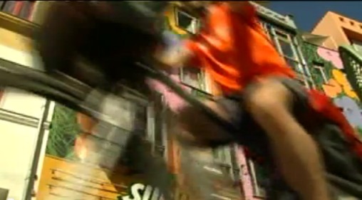 Chris on the Bike in Zwickau