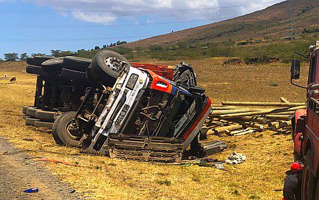 LKW-Unfall bei Mai Mahiu
