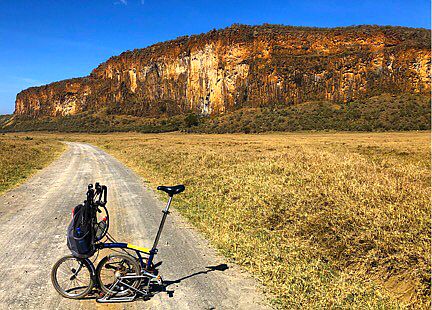 Brompton Bike im Hell's Gate Nationalpark