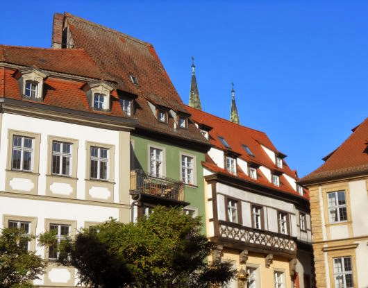 Häuser am Pfahlplätzchen in Bamberg