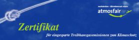 Atmosfair: CO2-Zertifikat für einen Klima-neutralen Flug