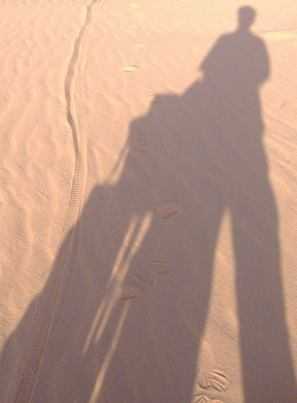 Good bye, Staiger-Rad: Deine Spuren im Sand...