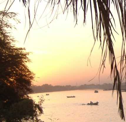 Blauer Nil in Khartum - am Zusammenfluss mit dem Weißen Nil, Sudan