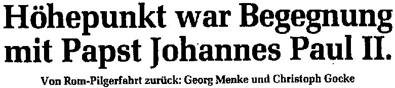 Werdener Nachrichten (WN), 22. Oktober 1982, von Georg Menke