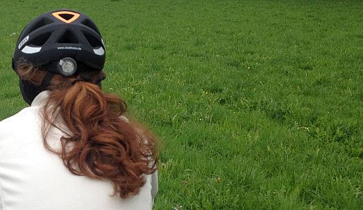 Anna: Helm und Haare